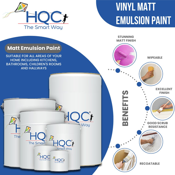 HQC Masonry Paint 10L (Light Blue) : : DIY & Tools