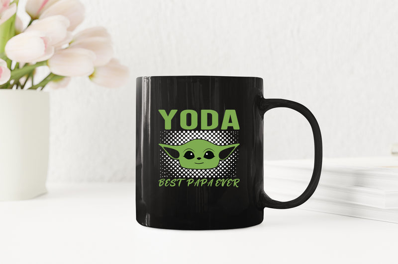Yoda best papa ever Coffee Mug, galaxy dad Coffee Mug