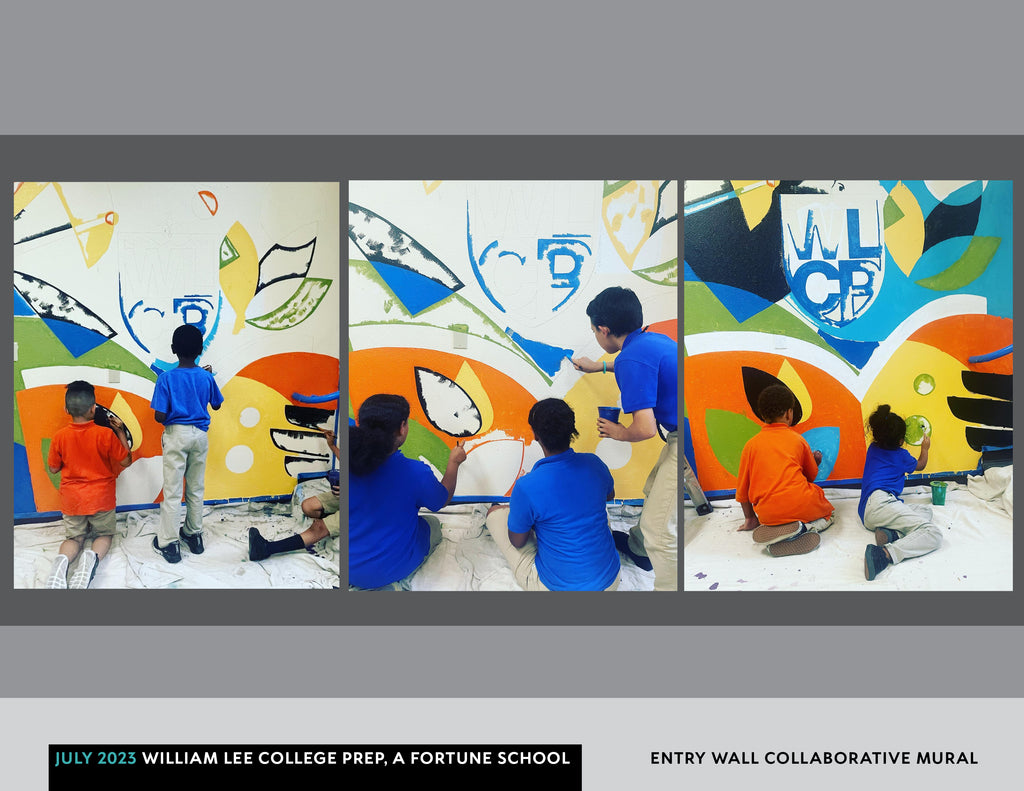 2023 school collaborative mural (during)