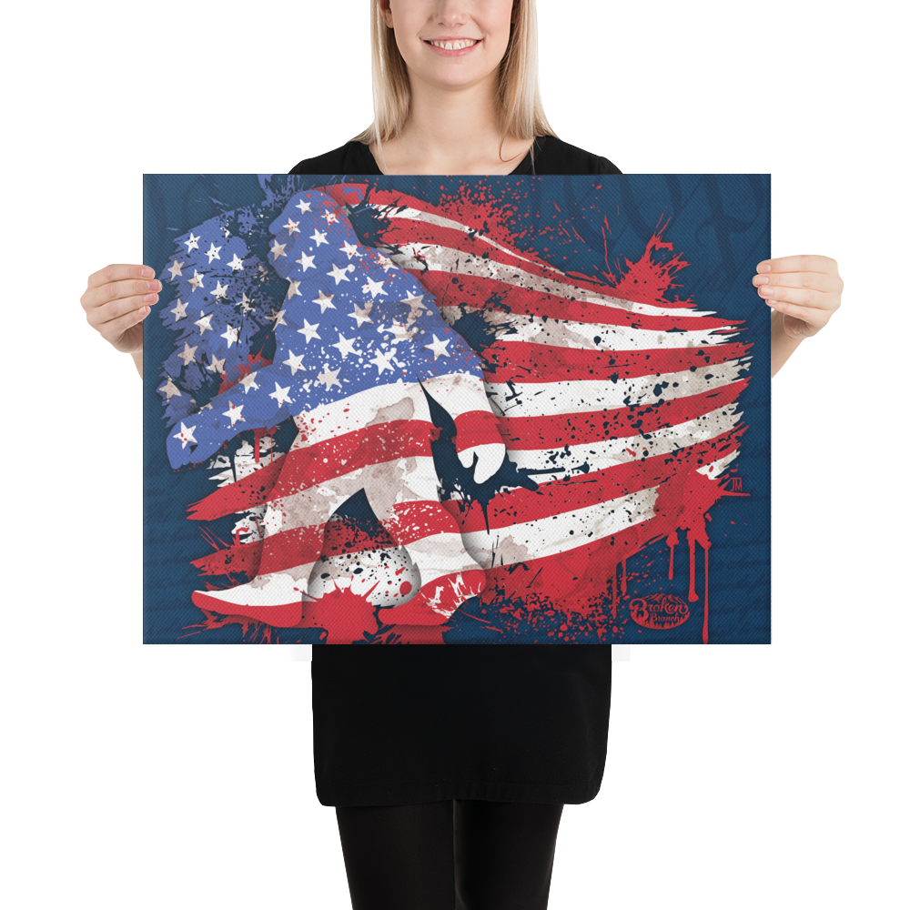 Canvas Art Print - Freedom Flag 18" x 24"