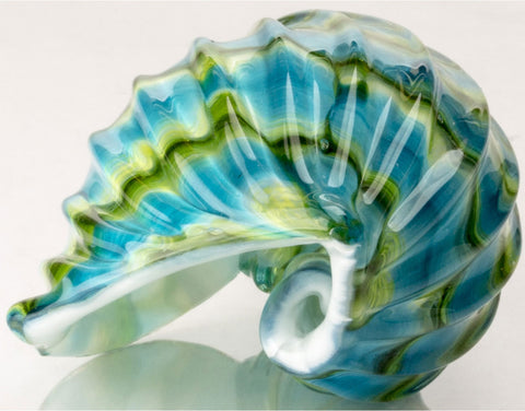 Mike (Michael) Hudson Glass Artist, Artisan Handblown Art Glass Sea Shells