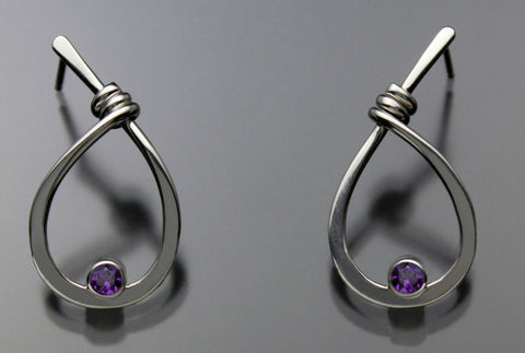 John-Tzelepis-Jewelry-Sterling-Silver-Amethyst-Earrings-EAR190SMAM-1-Handcrafted-Artistic-Artisan-Designer-Jewelry