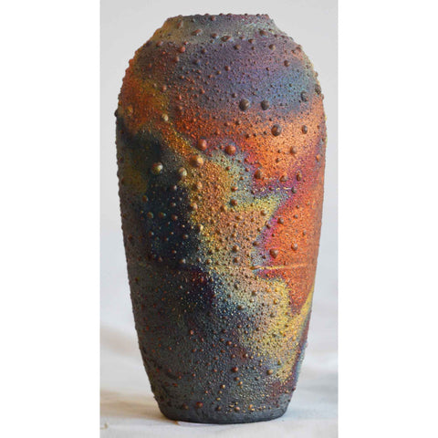 Norman Bacon Art Pottery Copper Raku Vessel NB547 1
