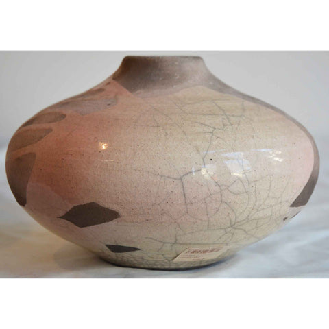 Norman Bacon Art Pottery Raku Vessel NB544