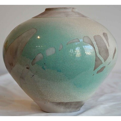 Norman Bacon Art Pottery Raku Vessel NB575 1