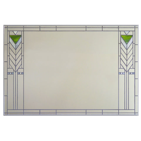 Francesco Prairie Style Stained Glass Mirror by Victoria Primicias