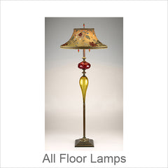 Artistic Floor Lamps, Contemporary Artisan Designer Floor Lamps