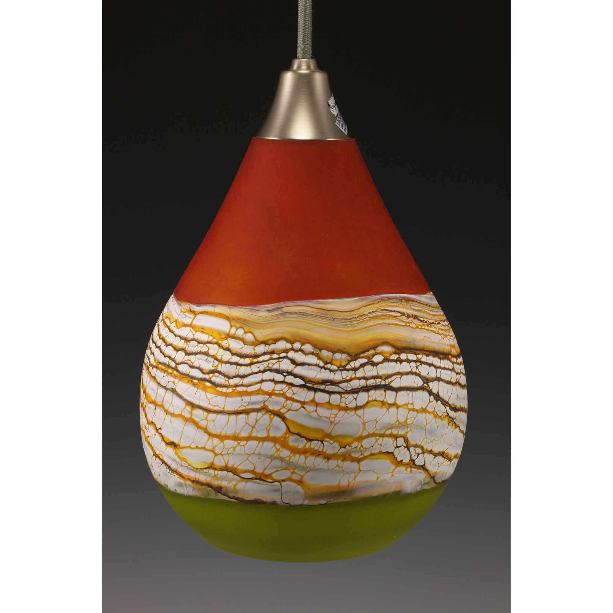 strata art glass pendant light