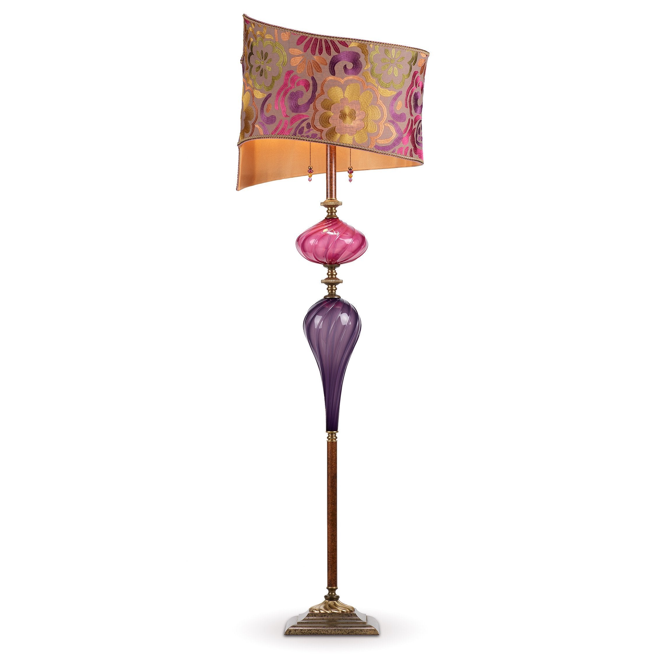 purple floor lamp