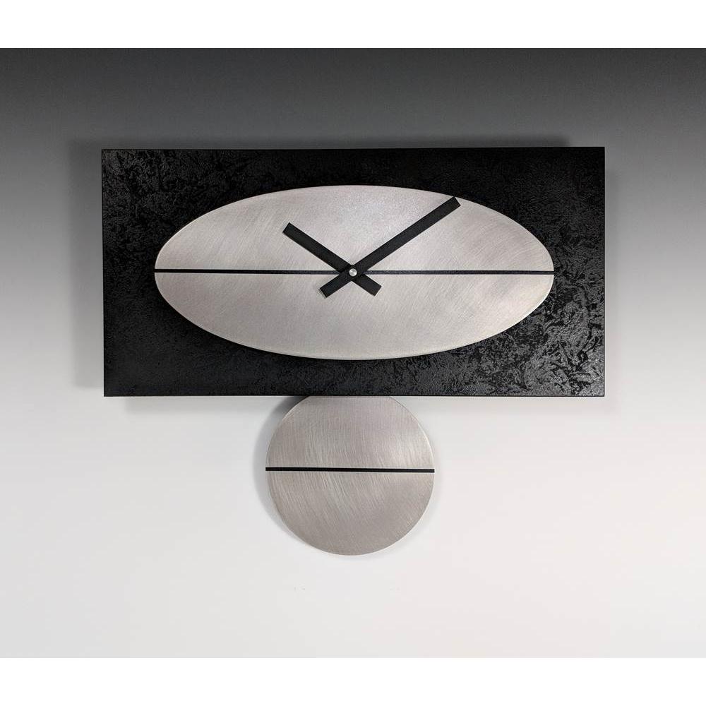 Leonie Lacouette Black Steel Pendulum Clock