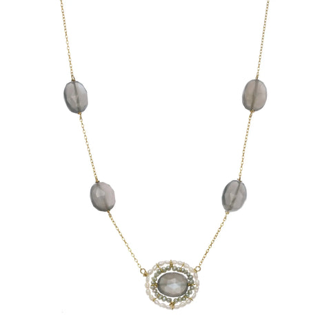 Michelle Pressler Jewelry Necklace Grey Moonstone 2518 – Sweetheart ...