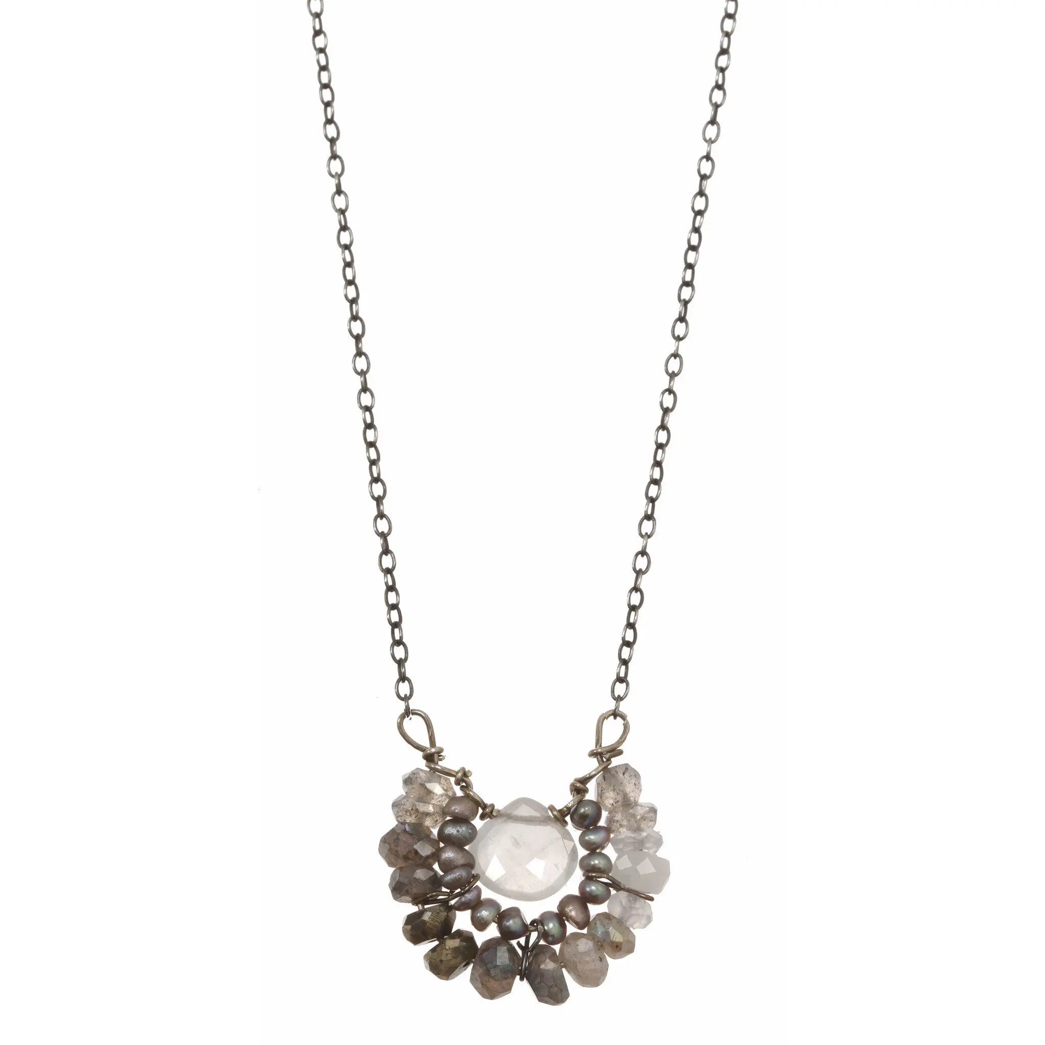 Michelle Pressler Jewelry Necklace Labradorite and Pearl 2353 ...