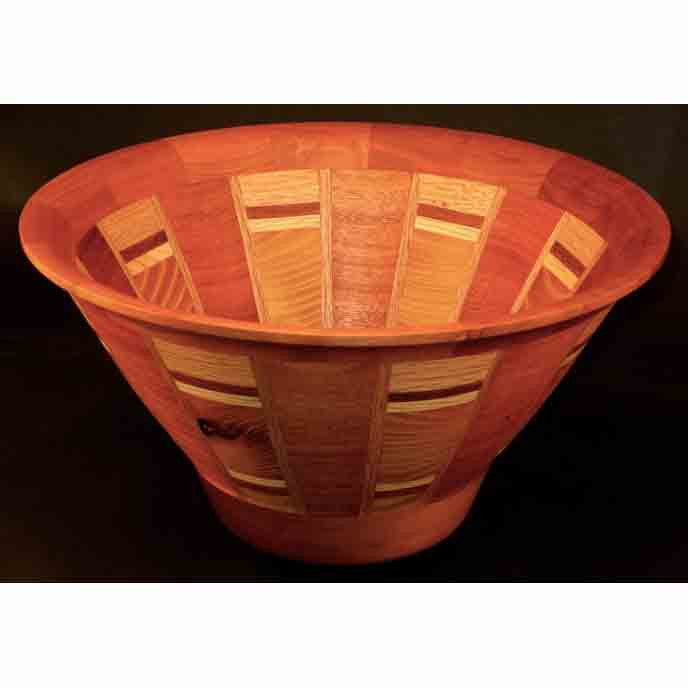Winchester Woodworks Segmented Bowl 116, Artistic Artisan Wood Turned