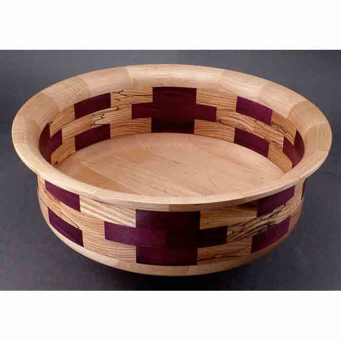 Winchester Woodworks Segmented Bowl 997, Artistic Artisan Wood Turned