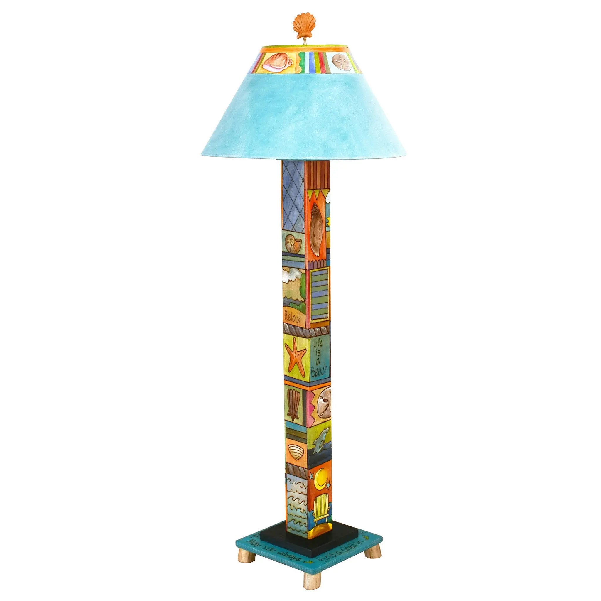 Sticks Box Floor Lamp BFL001D74622, Artistic Artisan Designer Lamps