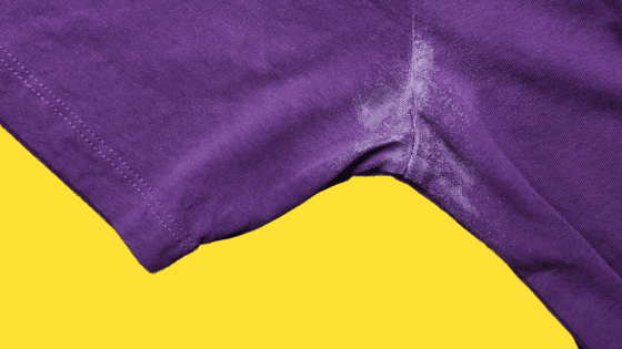 Deodorant stain removal on clothing