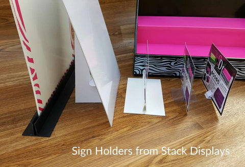 Sign Holders, sign stands, ssign easels from Stack Displays