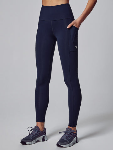 running bare Ab Waisted Power Moves Full Length Tights - AirRobe