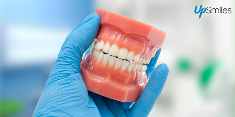 Teeth straightening treatment with upSmiles
