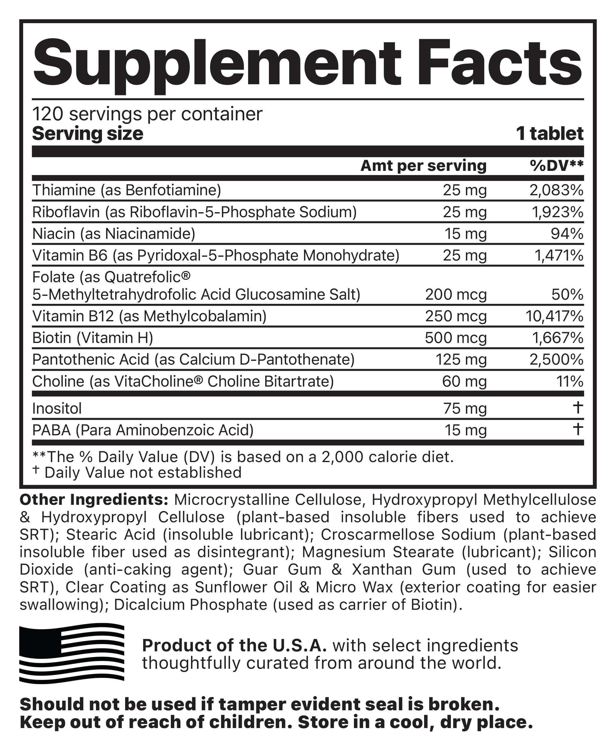 Supplement Facts image