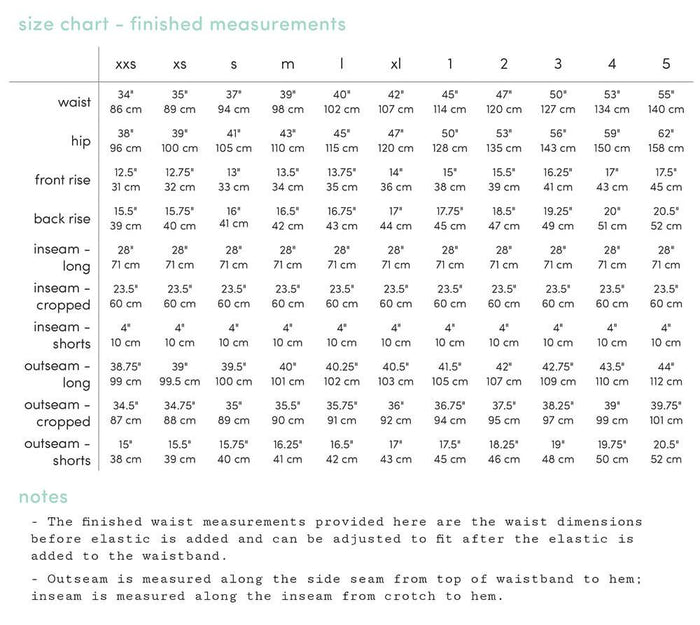 Red Rose Size Chart