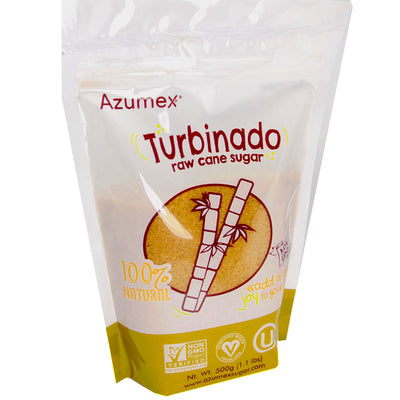 Azumex Turbinado Vegan Raw Cane Sugar - 1.1 lbs.