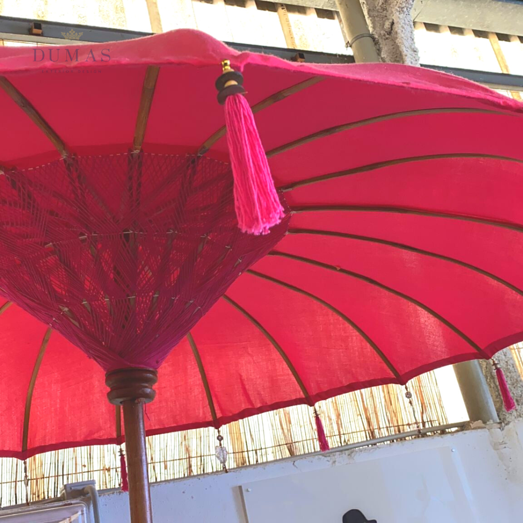 Plasticiteit gips Thespian Originele Handgemaakte Bali Parasol – Dumas Design