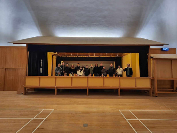 Onstage at Naoshima Hall.