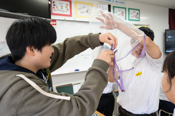 Lots of parachutes in the first-year class.