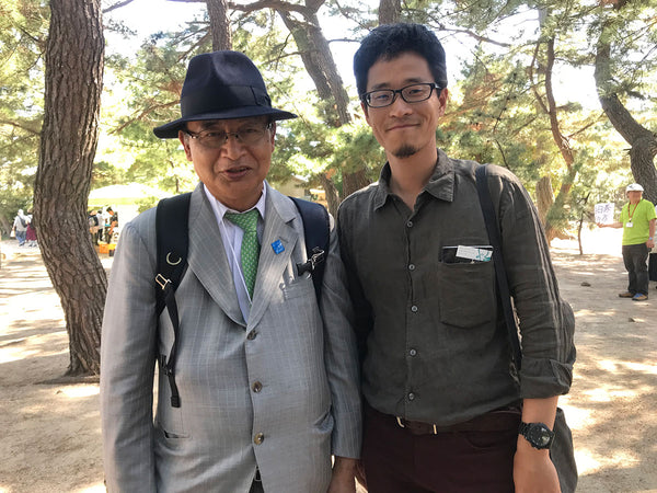 The author with Setouchi Triennale general director Fram Kitagawa (left) in 2019.