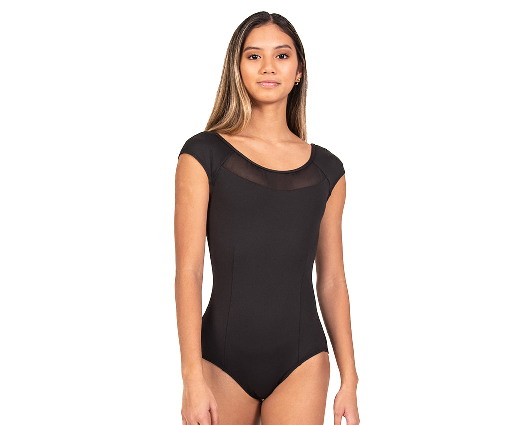 BLOCH ELSA SHORT SLEEVE LEOTARD - CHILD #CL3385 – Mirena's Fashions Inc