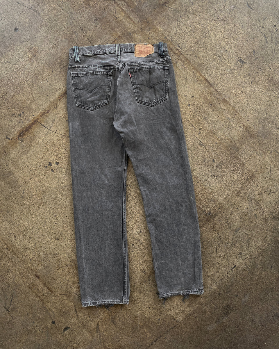 Levi's 501 Charcoal Grey Repaired Jeans - 1990s – UNSOUND RAGS