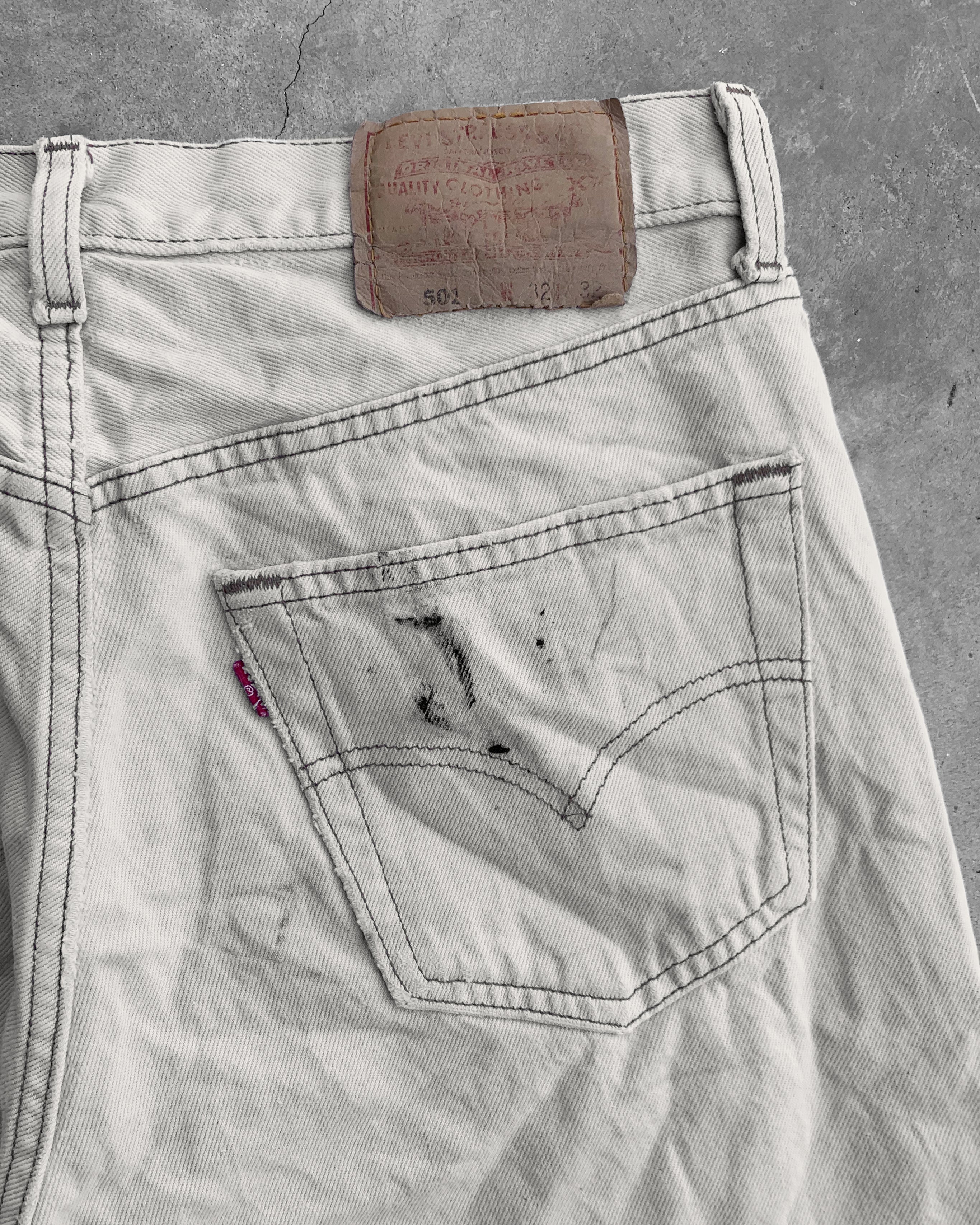 Levis 501 Dirty Cream Jeans - 1990s – UNSOUND RAGS