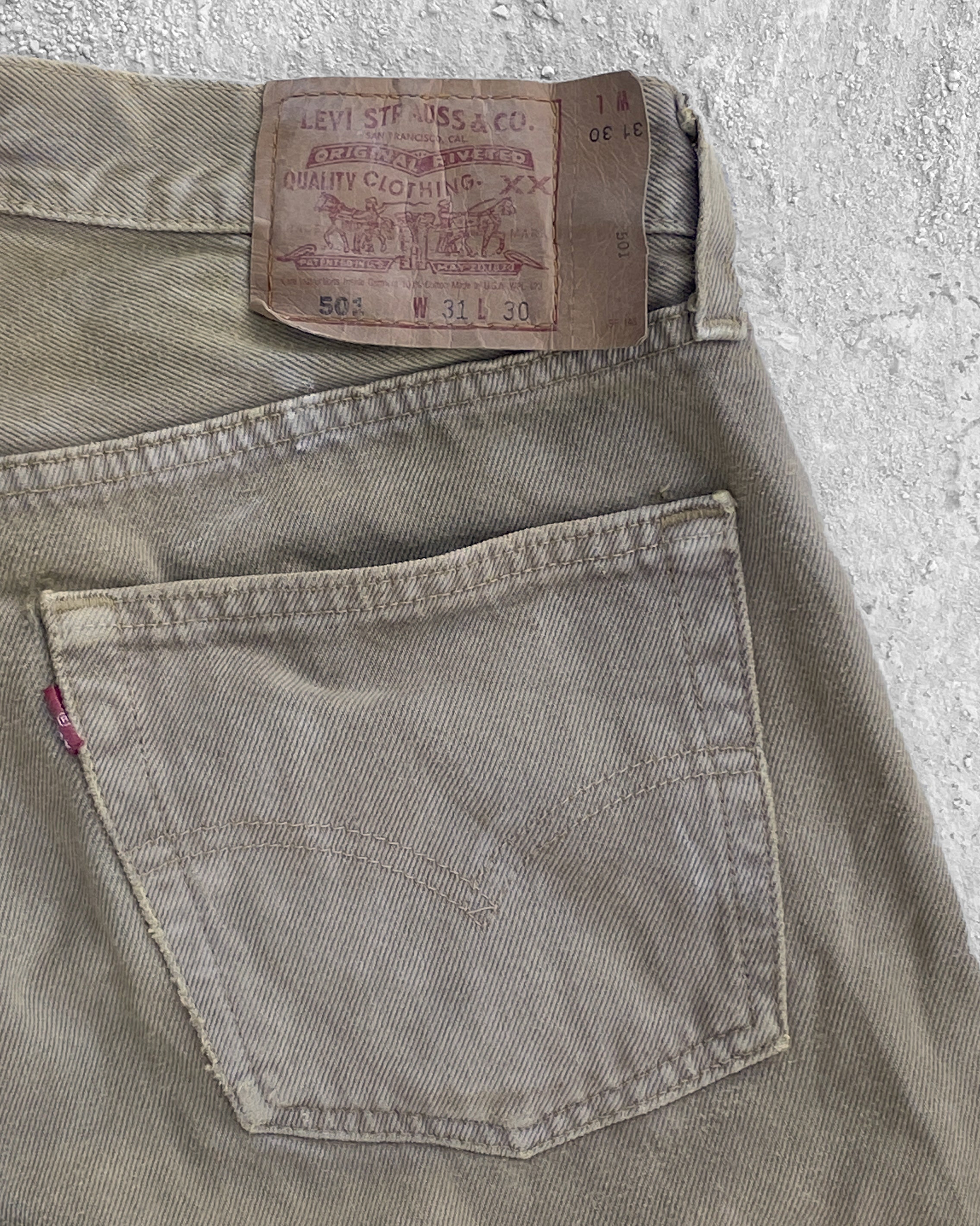 Levi's 501 Light Brown Jeans - 1990s – UNSOUND RAGS