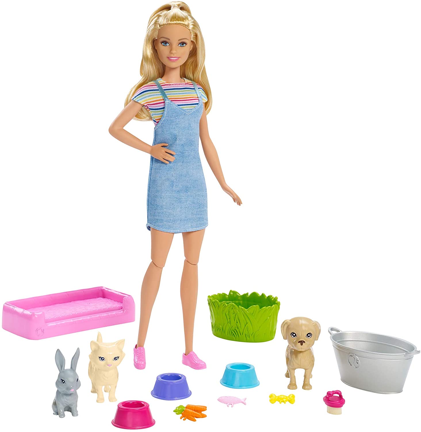 Photo 1 of Barbie Play N Wash Pets Doll And Playset