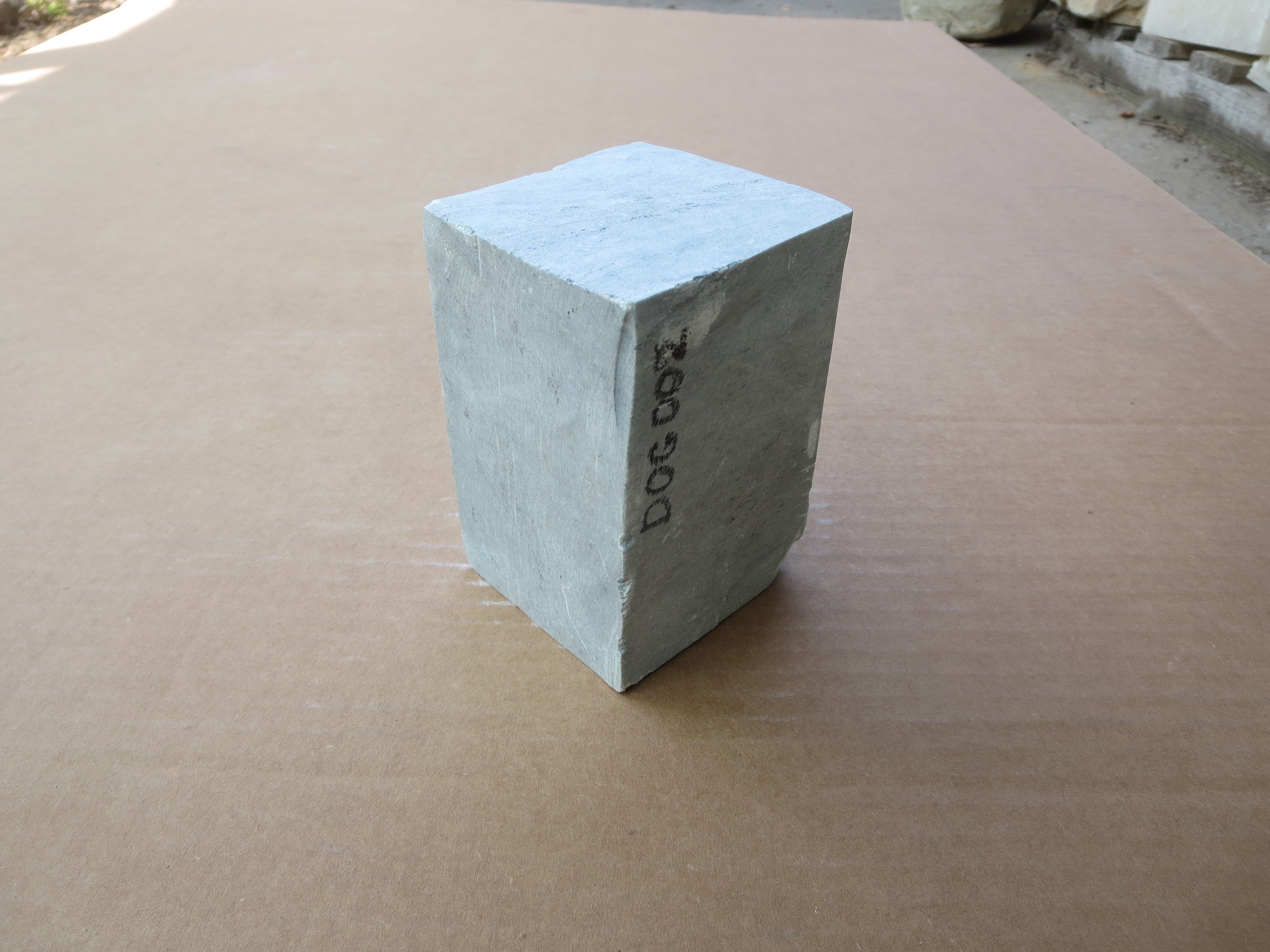 Indian Gray/Green Soapstone 16lb Block 5x5x6 - The Compleat Sculptor