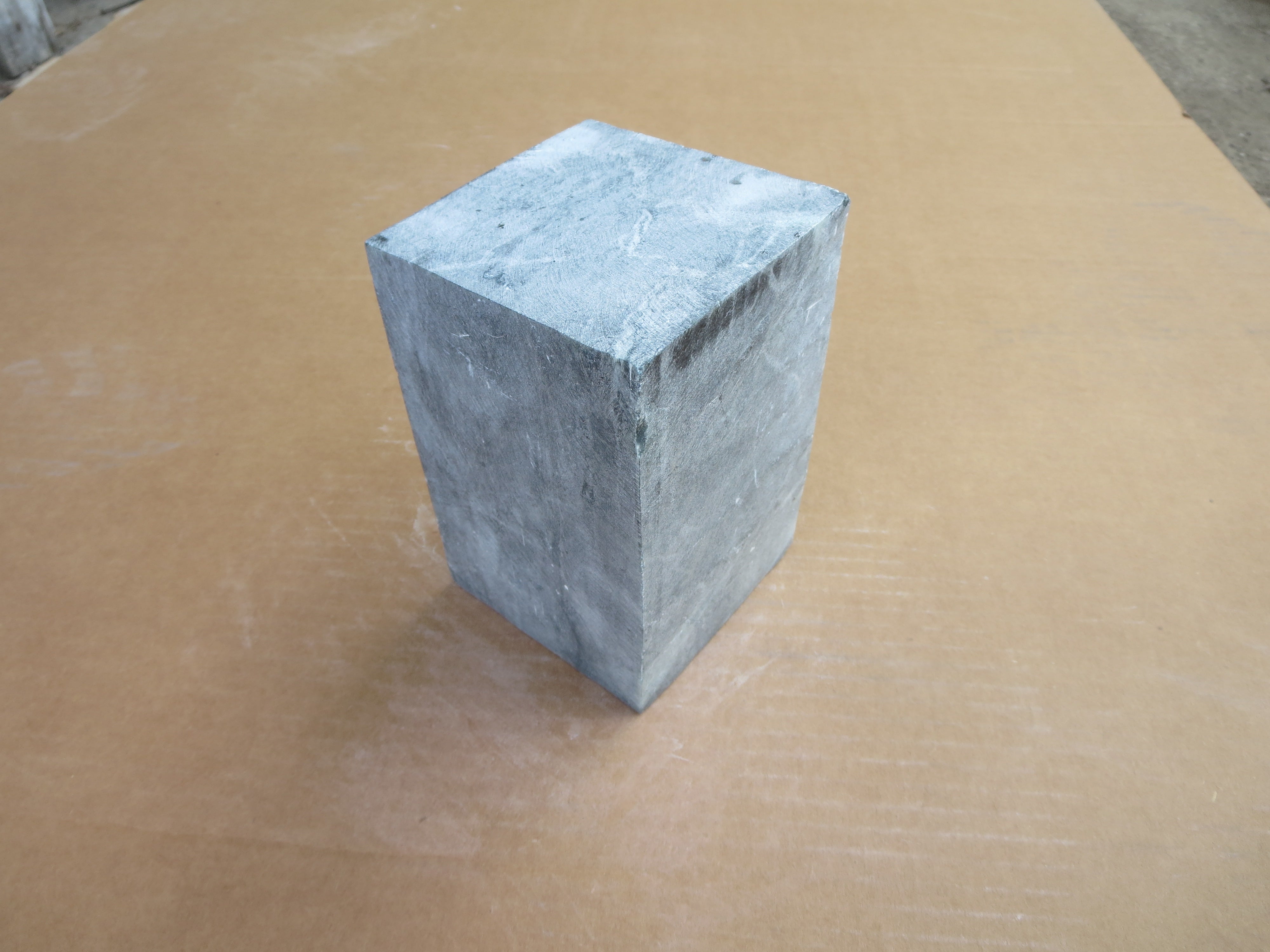 Indian Gray/Green Soapstone 16lb Block 5x5x6 - The Compleat Sculptor