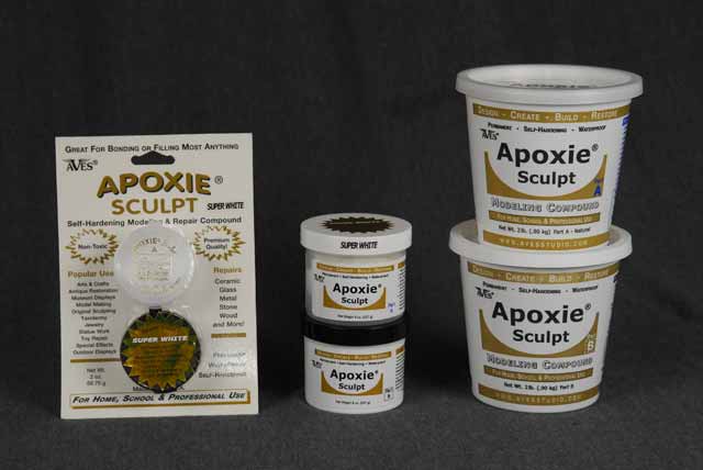 Aves Apoxie Sculpt 1 lb. Silver Grey, 2 Part Modeling Compound A & B