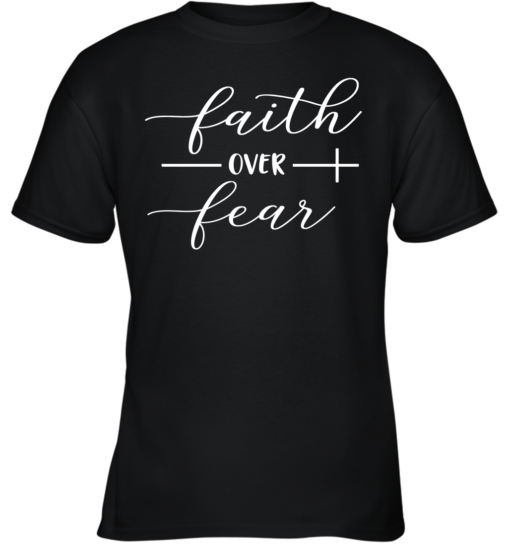 Faith Over Fear Shirt Funny Christian Gift - MiaDove