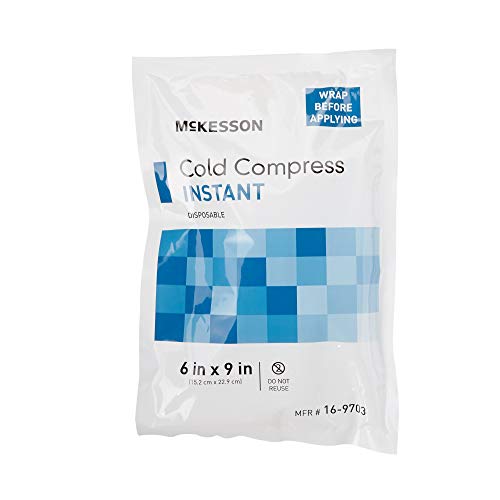 McKesson Cold Compress, Instant Cold Pack, Disposable, 6 in x 9 in, 1 Count, 24 Packs, 24 Total Schizandu
