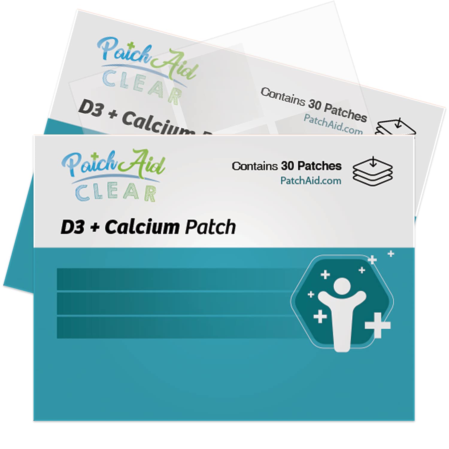 D3/Calcium Topical Patch by PatchAid (Clear) - Pack of 1