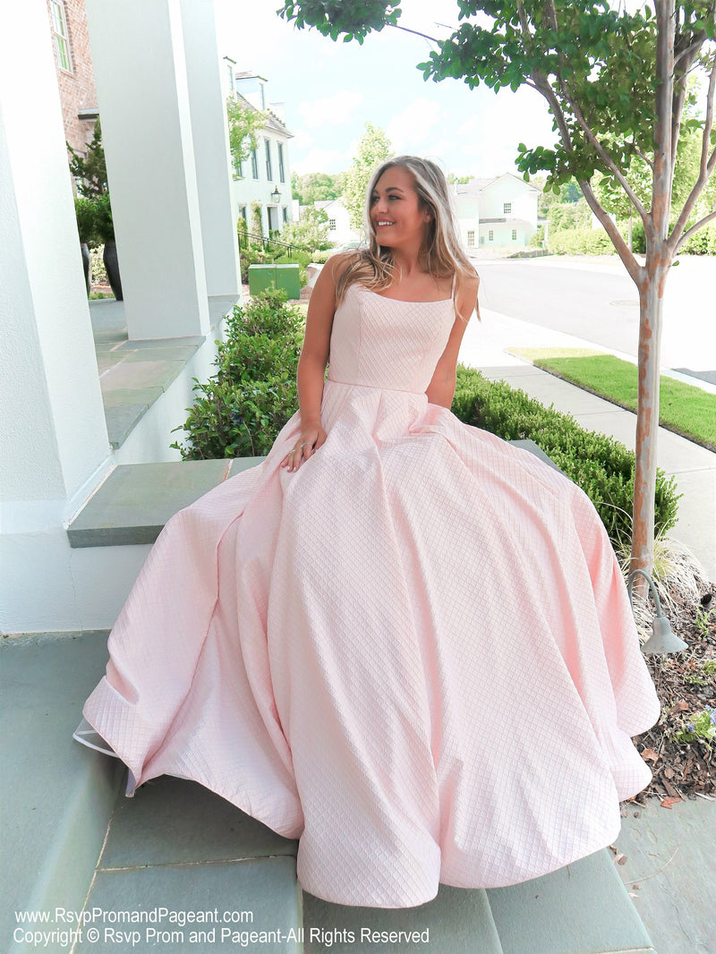 pink elegant gown