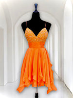 Orange Short Fun Fashion Dress - USE "OMG50" FOR AN ADDITIONAL 50% OFF