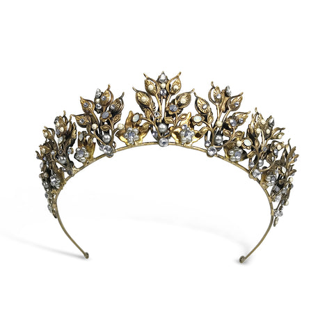 Amelia, a classic antique gold tiara.