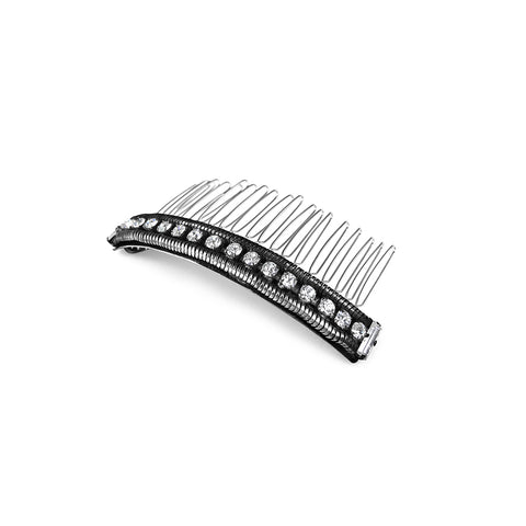 dark silver hair comb 