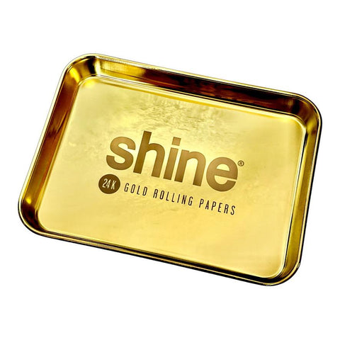 An image of a Shine Gold Rolling Tray.