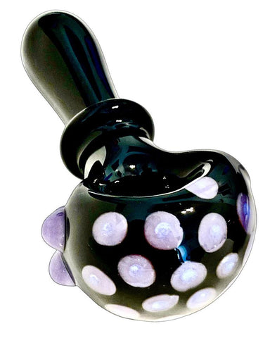 An image of a purple Black Honeycomb Maria Spoon Pipe.