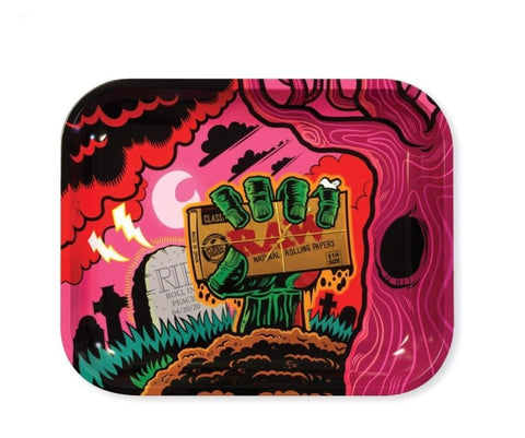 An image of a RAW 4/20/20 Zombie Rolling Tray.