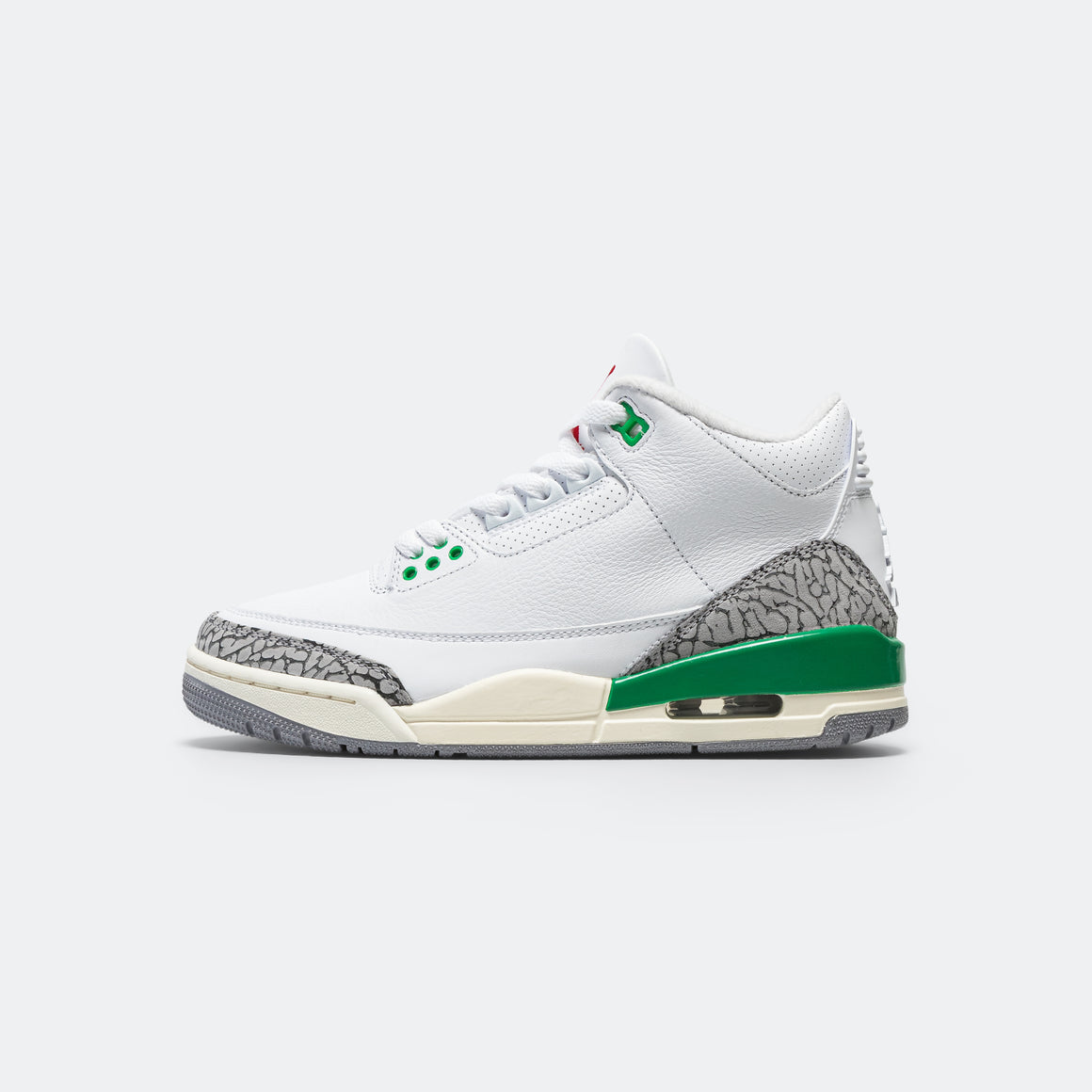 Nike Womens Air Jordan Retro 3 - White/Varsity Red-Lucky Green | Up There
