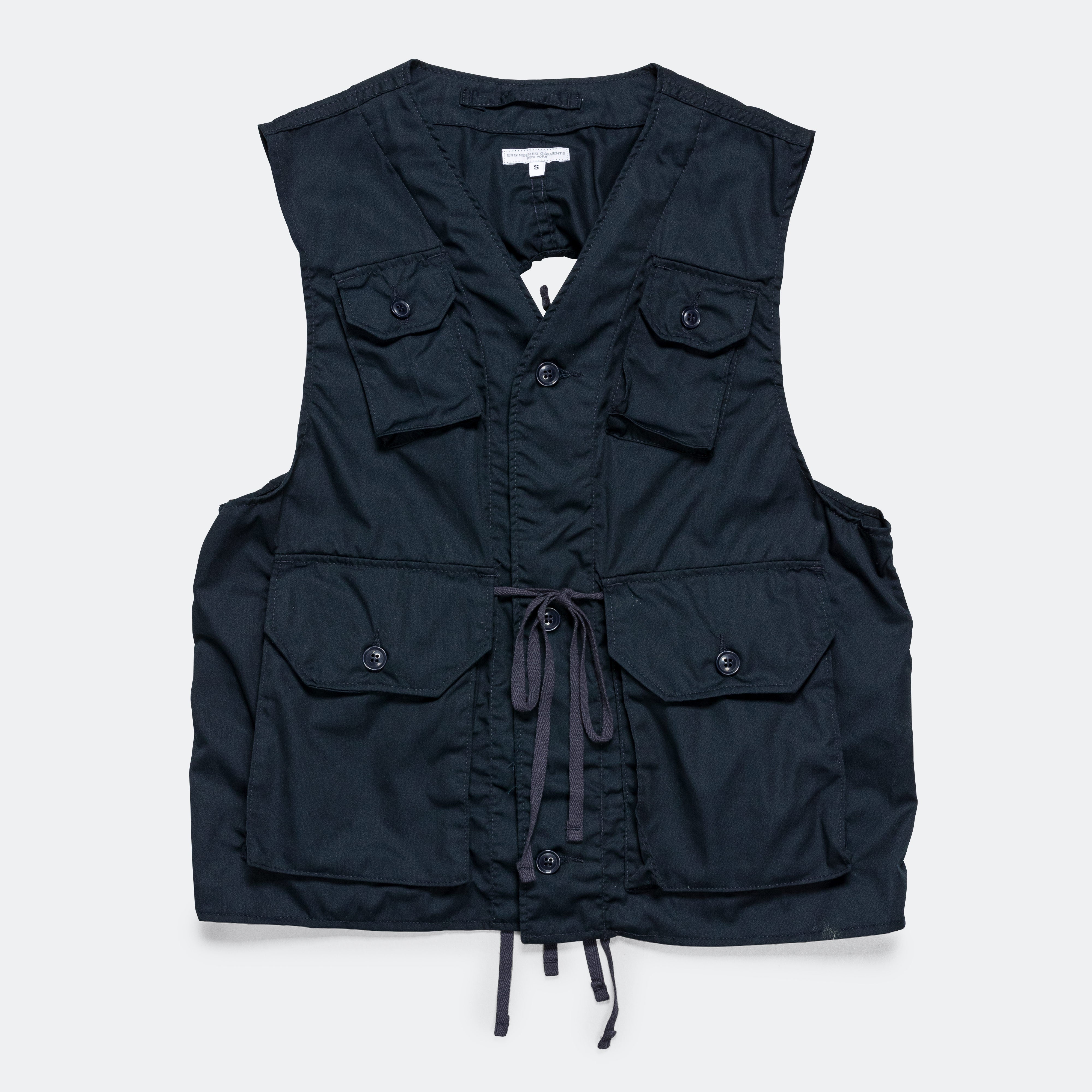 engineered garments game vest black